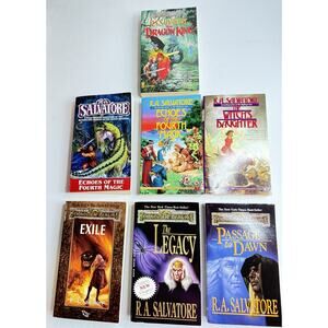 Vtg Lot R A Salvatore Fantasy Fiction Some Forgotten Realms Mixed 1st Editions